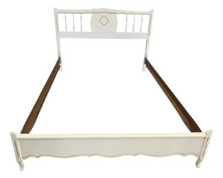 2011 - Full Size Painted Bed, Metal Rails 38 x 54 x 80
