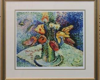 9008 - PARROT TULIPS 2 LIMITED EDITION PRINT 25 X 22
