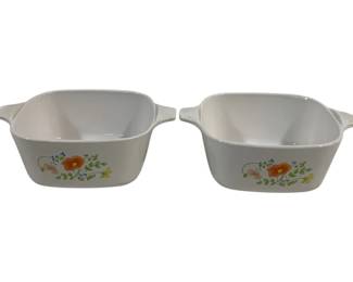 762 - 2 Corning Baking Dishes 2.5 x 7 x 5.5
