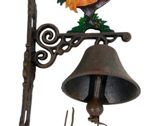 2215 - Cast Iron Rooster Bell 17"
