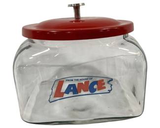 2217 - Lance Glass Store Jar 8 x 8 x 6
