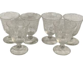 1433 - 6 Fostoria Navarre Juice Glasses 5"
