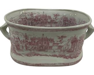 1482 - Transferware Large Tub 9 x 19 x 13
