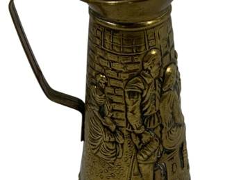 752 - Brass Molded Pitcher 9"
