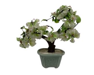 292 - Vintage Glass Bonsai Tree 11"
