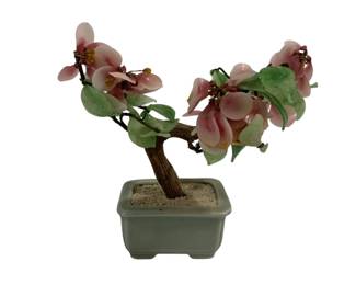 293 - Vintage Glass Bonsai Tree 8"
