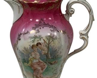 1643 - Porcelain Painted Coffee Pot 10"

