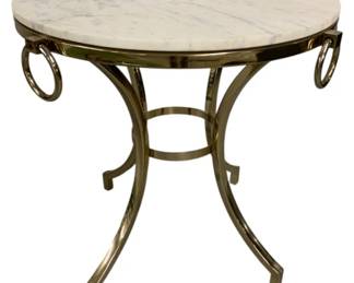 2154 - Chelsea House Marble Top Italianate Table 28 x 29
