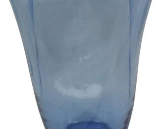 3282 - Sky Blue Blenko Vase 12"
