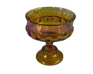 203x - Indiana Glass Harvest Gold Compote 5.25"
