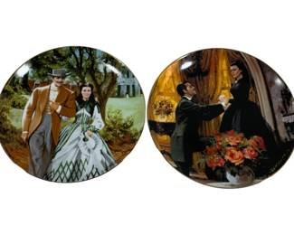 727 - 2 Gone With The Wind Collector Plates 8.5"
