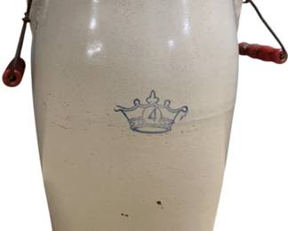 2515 - 4 Gallon Stoneware Crock w/ Handles 16 x 10
