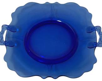 1616 - LE Smith Mt Pleasant Cobalt Tray 11.5 x 10.5
