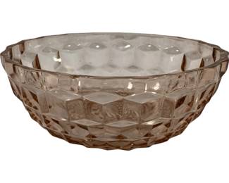 524 - Pink Cubist Bowl 7"
