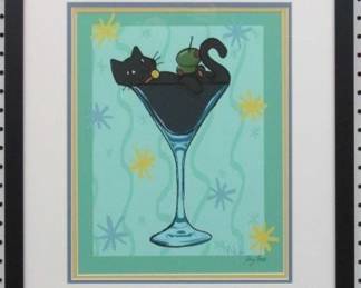9079 – O’ LOVE MY MARTINI GICLEE BY IVY LOWE 18.5 X 21.5
