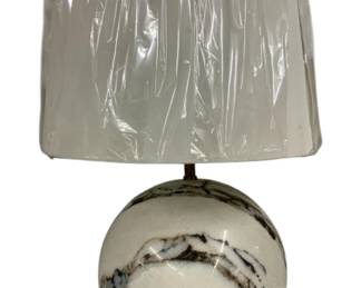 2306 - Wildwood Novara Marble Ball Lamp 26" retail $2700, extremely heavy solid marble ball Lamp direct from showroom, untested
