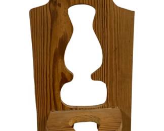 1364 - Wooden Wall Oil Lamp Holder 25 x 11.25 x 7
