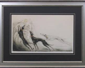 9099 - COURSING II BY LOUIS ICART 22.5 X 30
