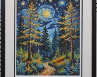 9030 - TWILIGHT TRAIL 1 LIMITED EDITION GICLEE BY VINCENT Van Gogh 21 X 25.5
