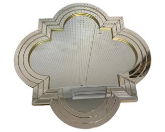 2458 - Wall Mirror, some damage to edge, 32 x 32
