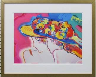 9077 - FRIENDS GICLEE BY PETER MAX 25.5 X 21.5

