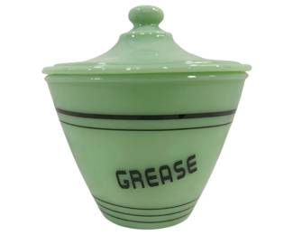 2229 - Jadeite Grease Jar 6 x 6
