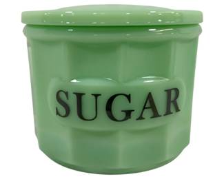 2225 - Jadeite Sugar Jar 3.5 x 4.5
