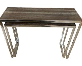 2455 - 2 Graduated Size Sofa Tables 32 x 40 x 14
