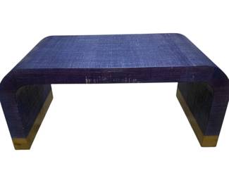 2568 - Chelsea House Waterfall Coffee Table blue, 18 x 41 x 22
