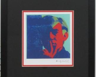 9090 - SELF PORTRAIT GICLEE BY ANDY WARHOL 15.5 X 16
