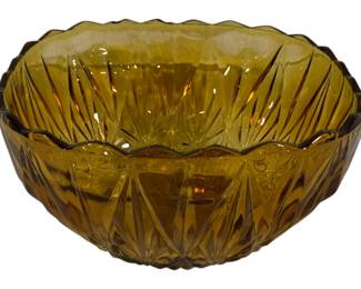 595 - Hazel Atlas Williamsport Amber Bowl 6.5 x 11
