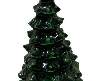 1027 - Vintage Ceramic Christmas Tree Only has chips 8.5"
