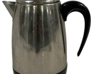 948 - Farberware Coffee Pot, no cord, 11" used as-is electric/electronic/mechanical item - no guarantee all components, untested
