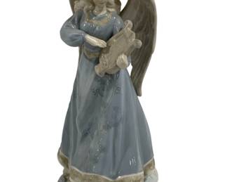 259 - Musical Angel Figurine 11.5" used as-is electric/electronic/mechanical item - no guarantee all components, untested
