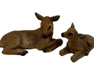 972 - Pair Deer Figures 7" & 9"
