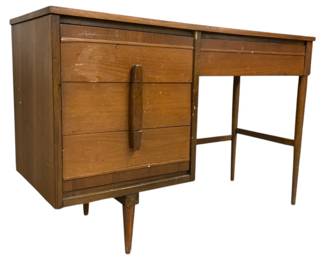 2247 - Vintage Mid-Century Modern Offset Desk 31 x 46 x 19
