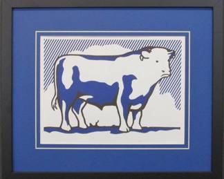 9024 - BULL GICLEE BY ROY LICHTENSTEIN 21.5 X 18
