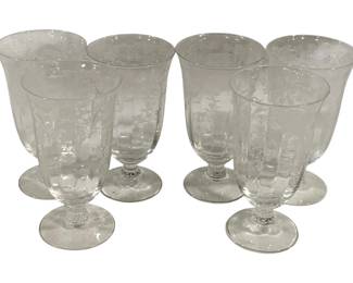 1430 - 6 Fostoria Navarre Tumblers 5.5"
