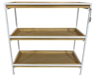 2431 - 3 Tier Metal & Wood Shelf 28 x 28 x 12
