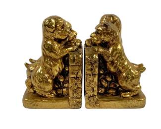 616 - Pair Metal Scottie Terrier Bookends 4 x 7 x 4
