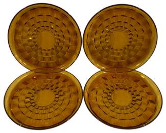 866 - 4 Amber Whitehall 9" Plates
