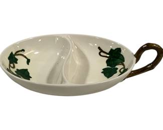 1506 - Metlox Poppy Trail Divided Bowl w/ Handle 9 x 5
