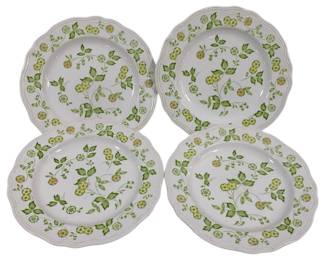 1064 - 4 Ironstone 10.5" Dinner Plates
