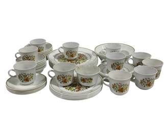 123 - 61pc Corelle Spice of Life Dinnerware Set
