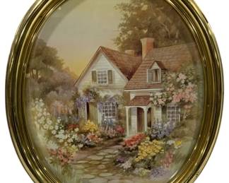 922 - Oval Framed Print 22 x 18
