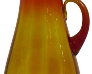 3252 - Blanko Amberina Pitcher Vase 16.5"
