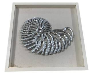 2558 - Nautilus Shell Art, as is , 24 x 24
