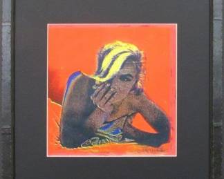 9022 - 1968 MARILYN MONROE SERIGRAPH BY BERT STERN 18 X 18
