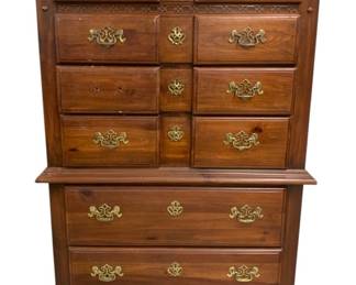 2072 - Stanley Tall Chest 56 x 38 x 18 handle missing
