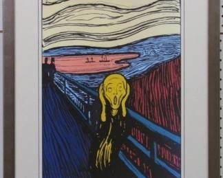 9119 - SCREAM GICLEE BY PETER MAX 22 X 27

